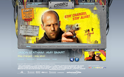Landing page of the showcase site for Crank 2.